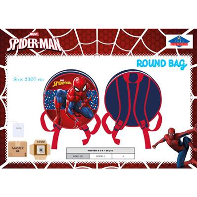 Sac à Dos Rond Spiderman 27 x 9 Cm