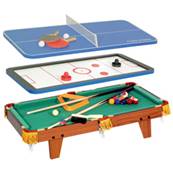 Table multi-jeux 3 en 1