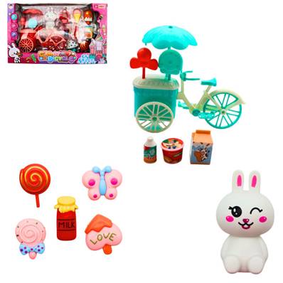 Kawaii Vélo Snack 16 Cm avec Accessoires