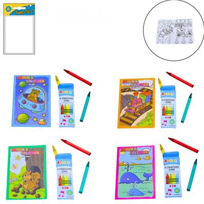 Sachet 48 Albums à Colorier avec Crayons 