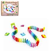 Jeu de Dominos en Bois Cascade 123 Pièces