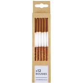 Boite 12 Bougies Dorées