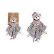 Carte Doudou Carre Ours Gris