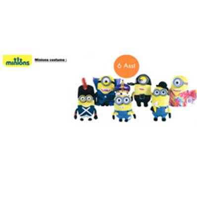 Peluche Minion 28 cm Costume (existe en 6 modèles différents)