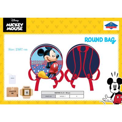 Sac à Dos Rond Mickey 27 x 9 Cm