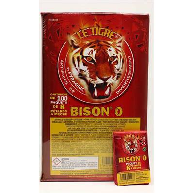 Bison 0 .100 Paquets de 8 Petards
