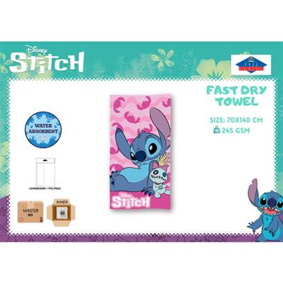 Serviette de Plage Stitch 70 x 140 Cm 100% Microfibres
