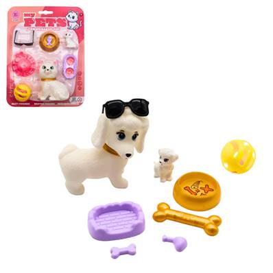 Blister Chien ou Chat avec Accessoires