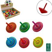 Toupie Spirale en Bois