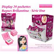Présentoir 24 Mini Pochettes Bagues Briliantina