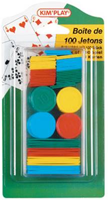 Blister 100 Jetons Boite Plastique