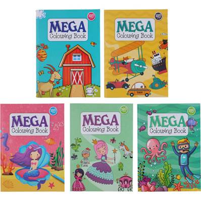 Mega Livre de Coloriage 320 Pages 5 Pièces