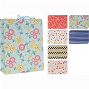 Sac Cadeau Medium 6 Assortiements 18 x 8 x 23  Cm