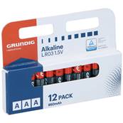 Blister 12 Piles Alcalines AAA/LR03 950mah GRUNDIG