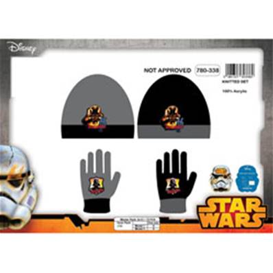 Set Bonnet+  Gants Starwars  T.Unique 