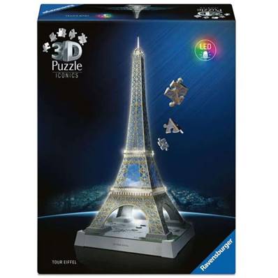 Puzzle 3D Iconics - Tour Eiffel Illuminée