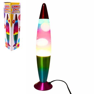 Lampe Disco Lumineuse Lave Arc en Ciel 41 Cm