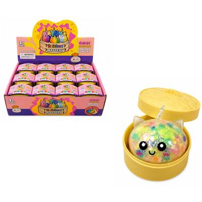 Mystery Squishy Dumpling Paillette Licorne 5,5 Cm
