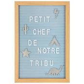 Tableau Lettre Bleu 20X30