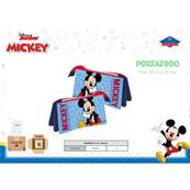 Trousse Triple Poche Mickey 22,5 x 12 Cm