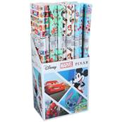 DISNEY Papier Cadeau Assortis 200 x 70 Cm Mickey et Minnie