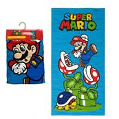 Serviette de Plage Mario Nintendo 70 x 140 Cm 100% Microfibres