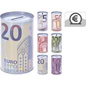 Tirelire Metal Billet Euros 80 x 127 mm 6 Asssorties