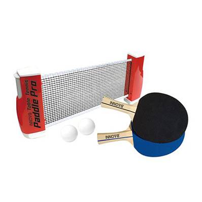 Boite Filet Rétractable Ping Pong avec Raquette et Balles