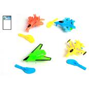 Avion de Chasse 7 Cm avec Lanceur 4 Assortiements