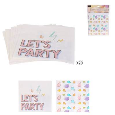 Serviette Anniversaire x20