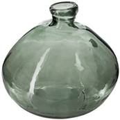 Vase Verre Recycé Rond Kaki D45