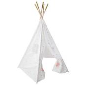 New Tipi 5 pieds H160 Coton Blanc/Or