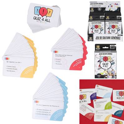 Cartes Quizz x60 