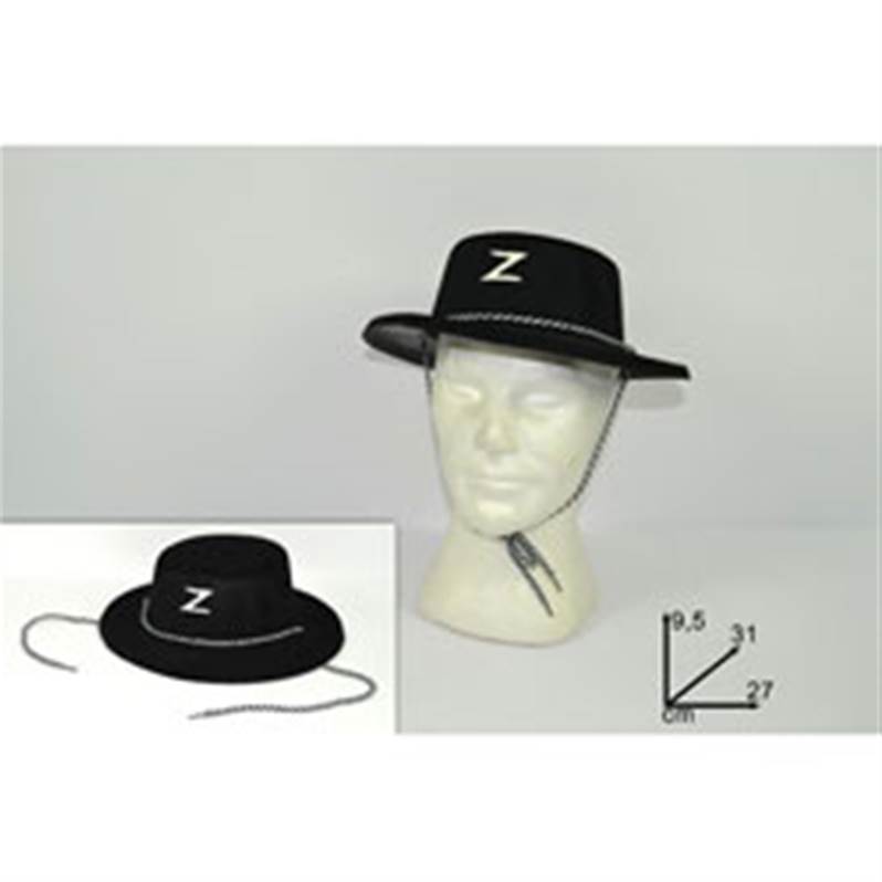 Chapeau Effet Tissu Zorro