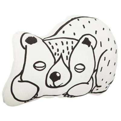 Coussin Black&White Ourson
