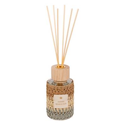 Diffuseur de Parfum Zaya 220 ml Verre et Fibres Naturelles Ambre