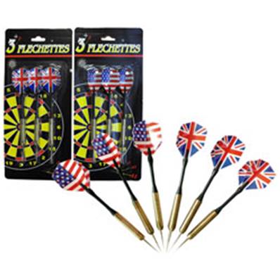 Flechettes avec Drapeau 2 Assortis