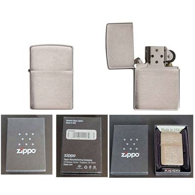 Zippo Brush Chrome