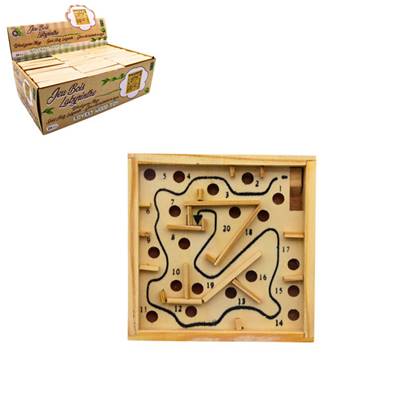 Jeu Labyrinthe en Bois 11,5 x 11,5 Cm