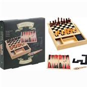 Jeux de Voyage en Bois 4 en 1