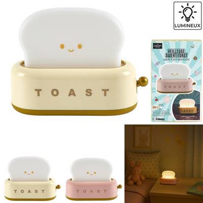 Lampe Veilleuse Toast Kawaï 