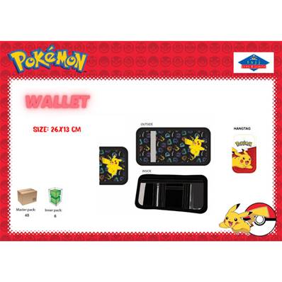 Porte Monnaie Pokémon 26 x 13 Cm