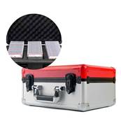 Valise Pour 42 Cartes Gradées Collect Box Red & White Phoenix Shield©
