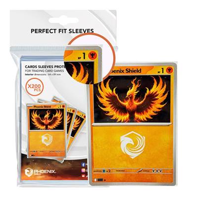 Cards Sleeves Protection Perfect Fit (x200) Phoenix Shield©