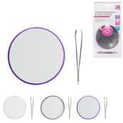 Miroir Grossissant x15 avec Pince à Epiler 