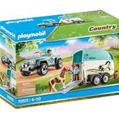 PLAYMOBIL - Voiture et Van Pour Poney