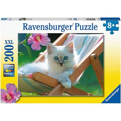 Ravensburger - Puzzle 200 P Xxl - Chaton Blanc