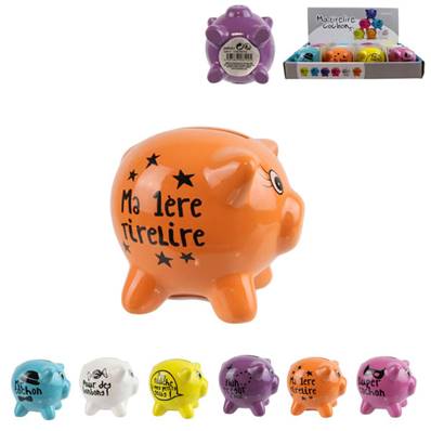 Tirelire Cochon pm Mots