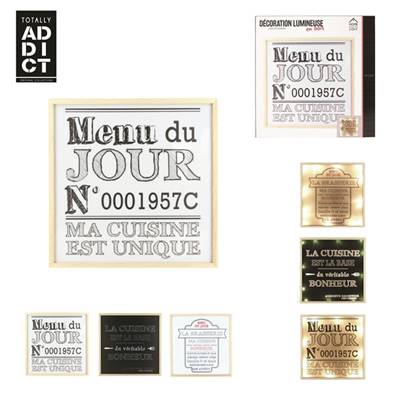 Déco Lumineuse Carré Brasserie