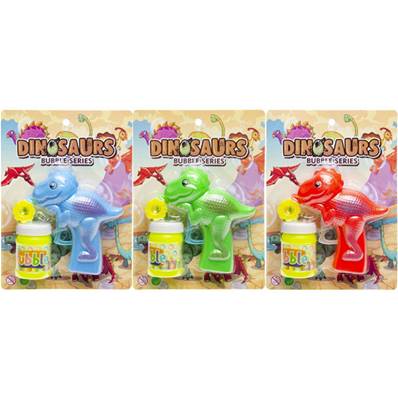 Pistolet à Bulles de Savons Friction Dinosaure